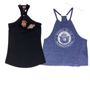 Harley Davidson Tank Top Womens S Bundle Smokey The Bear Beachy Outdoor Lot of 2 - Picture 1 of 23
