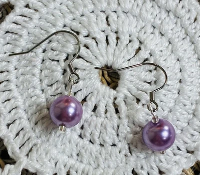 Pendientes de cristal púrpura Passion - Haz una declaración Foto 1 de 4