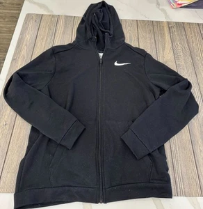 Nike Womens Black Dri-Fit Hoodie Sweatshirt Jacket M - Picture 1 of 4
