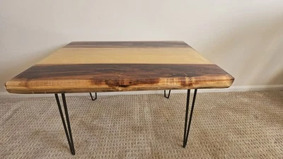 Handmade Cherry Gold River Table – One of a Kind – 27” × 17” × 17” - Image 1 of 4