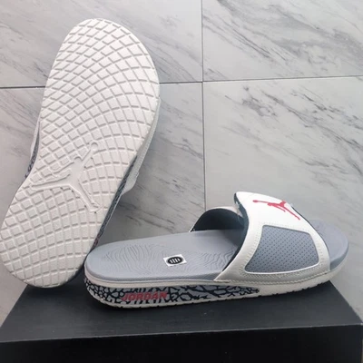 Air Jordan Hydro 3 Slides Summit blanco gris cemento para hombre talla 12 854556-101 Foto 1 de 4