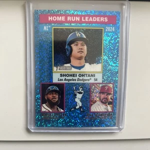 Shohei Otani 2025 Topps Heritage MLB Home Run Leaders Blue Speckle - Picture 1 of 2