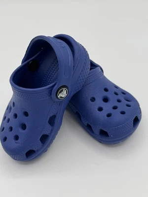 Royal Blue Toddler Crocs Sz 2/3 Casual Comfy Vibes Ready For Puddles! - Image 1 of 4
