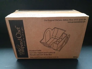 Pampered Chef Outdoor Condiments / Napkins Caddy 2834 Clear - Picture 1 of 2
