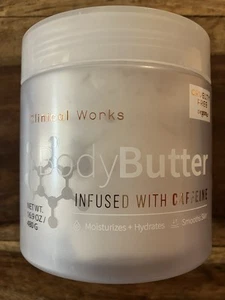 Clinical Works Body Butter Infused With Caffeine 16.9 oz Moisturize Hydrate NEW - Picture 1 of 3