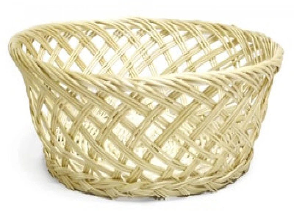 Cesta de sauce tejido abierto de 14" Foto 1 de 1