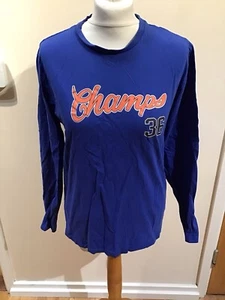PRIMARK Blue “LA CHARGERS 36” Cotton L/sleeve Crew Neck T-shirt U.K. M FREE P&P - Picture 1 of 5