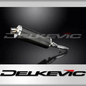 Yamaha XT250 Serow 2008-2019 350mm OVAL CARBON BSAU SILENCER EXHAUST KIT - Picture 1 of 4