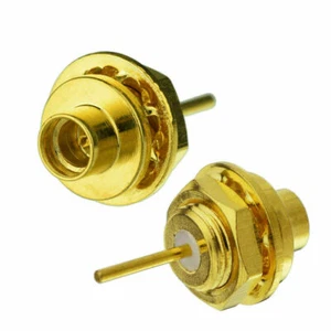 4pcs MMCX Jack female nut bulkhead panel mount RF Connector with solder cup - Picture 1 of 3
