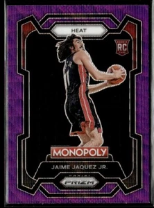 2023-24 Panini Prizm Monopoly lila Welle Jaime Jaquez Jr. RC Miami Heat - Bild 1 von 2