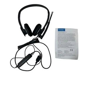 Plantronics Audio 630M Binaural Black Headband USB Computer Headset C220-M New - Picture 1 of 6