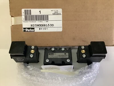 PARKER H25WXBBL53D Directional Solenoid Valve 3-Pos 120Vac NEW!! - Image 1 of 4