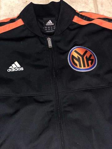Vintage New York Knicks Adidas Letterman Jacket Cover