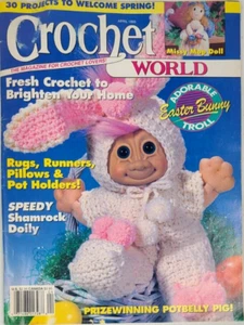 VTG CROCHET WORLD Magazine April 1993 | 30 Patterns | Spring/Easter - Picture 1 of 19