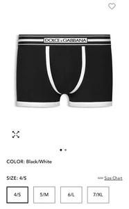Dolce Gabanna Regular Boxer size S Black And White - Picture 1 of 7