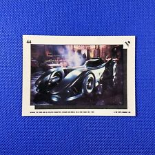 Batman 1989 Vintage Topps Sticker & Puzzle Trading Card #44 Batmobile