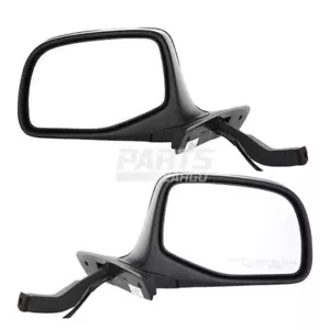 New Left Right Power Door Mirror For 1992-97 Ford F-350 Paintable Paddle Style - Picture 1 of 12