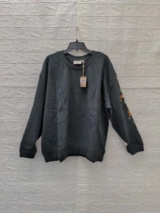 New Passenger Women's Chica Recycled Cotton Oversized Sweatshirt Black Sz XL - Picture 1 of 5