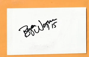 Tarjeta 3x5 firmada por Bryan Wagner Cleveland Browns AUTO Green Bay Packers - Imagen 1 de 2