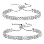Tennis Bracelet For Women Gold Plated Aaa+ Cubic Zirconia Simulated Diamond Cuff