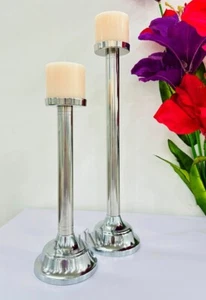 Candlestick Holders Candle Holders Set of 2 Table Decorative Candle Stand for We - Picture 1 of 13