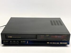 Vintage Sharp VC-A102U VHS Recorder Black Video Cassette Electronics 1983 Tested