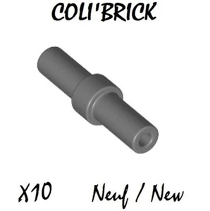 Lego 78258 - 10x Bar 2L With Stop Ring - Gris / Dark Bluish Gray - New Neuf - Imagen 1 de 1