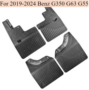 4 x New Front & Rear Splash Guards Mud Flaps For 2019-2024 Benz G350 G63 G55 - Picture 1 of 7