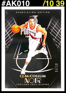 2019-20 Noir CJ McCollum Association Addition /10 #39 AK010