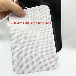Extra Large 10x15 cm Tens EMS Replacement Electrode Pads Reusable Tens Pads - Picture 1 of 9