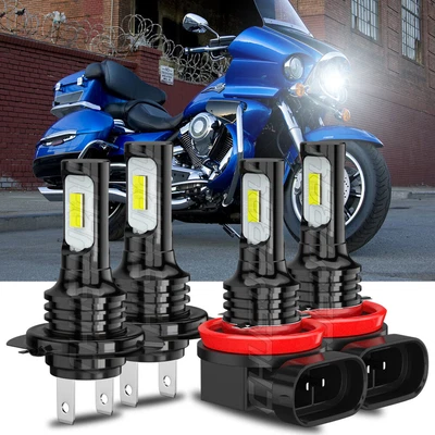 H7 H9 6000K HID LED Faros Bombillas Luces para Kawasaki Vulcan 2000 2004-2009 Foto 1 de 4