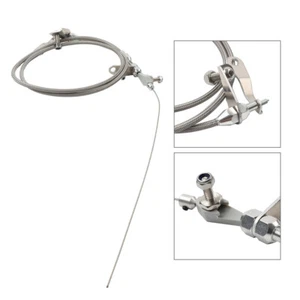 Stainless Steel Silver Braided Kick Down Detent Cable For Ford C6 Transmission - Picture 1 of 10