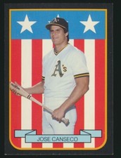 1989 Pacific Cards & Comics Flag #5 Jose Canseco Oakland A's Broder Oddball