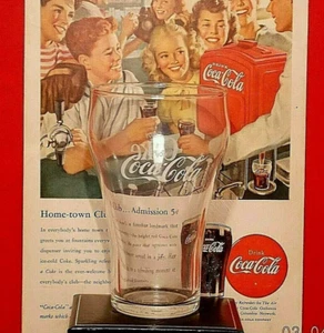 COCA-COLA * Coca-Cola *** Vasos fuente 12 oz *** Estilo tradicional *** Juego de 4 - Imagen 1 de 4