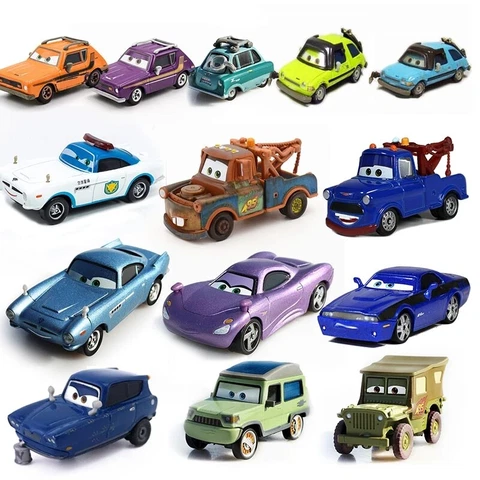 Disney Pixar Cars Finn McMissile Mater 1:55 Diecast Toys Car Kid Gift For Boy Cover