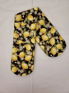 Lemon Blossoms Double Oven Mitt - Picture 1 of 1