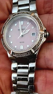 DIAMOND! 💎CITIZEN ECO-DRIVE Wrist Watch ED11-S04369.  Great 🎁 GIFT! - Picture 1 of 16