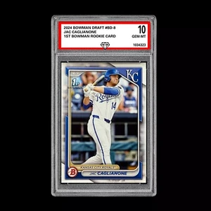 Graded 10 Jac Caglianone 2024 1st Bowman #BD-8 GEM Mint Rookie Card RC - Picture 1 of 2