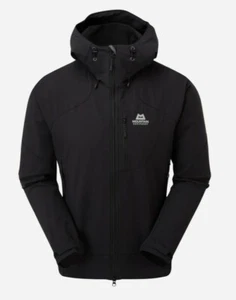 Mountain Equipment Frontier Hooded Jacket Men Black Softshell Jacket for Men - Picture 1 of 1