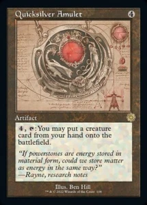 MTG - (Schematic) QUICKSILVER AMULET - The Brothers' War Retro Artifacts (R) - Picture 1 of 1