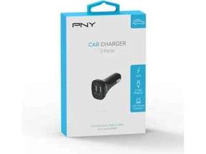 Original PNY 24W Dual USB Port im Auto Ladegerät 2,4Amp Top Qualität - Bild 1 von 7