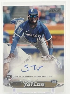2024 Stadium Club Samad Taylor Auto #SCBA-ST Rookie RC Kansas City Royals - Picture 1 of 2