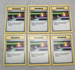 6 Pokemon Cards - Base Set Shadowless - LP - 6 Switch 95/102 with Error (A1) - Picture 1 of 4