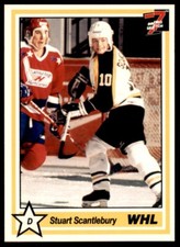 1990-91 7th Inning Sketch WHL Stuart Scantlebury Brandon Wheat Kings #233