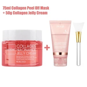 Overnight Korean Collagen Peel Off Face Mask With Collagen Jelly Cream Face Mask - Picture 1 of 117