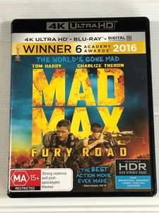 Mad Max Fury Road - 4K Ultra HD + Blu-ray Region B) Tom Hardy, Charlize Theron - Picture 1 of 3