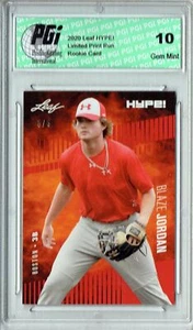 Blaze Jordan 2020 Leaf HYPE! #43 Red SP, Only 5 Made Rookie Card PGI 10 - Picture 1 of 1