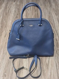 Kate Spade Purse Cameron Street Mega Margot Royal Blue Satchel Shoulder Bag - Picture 1 of 24