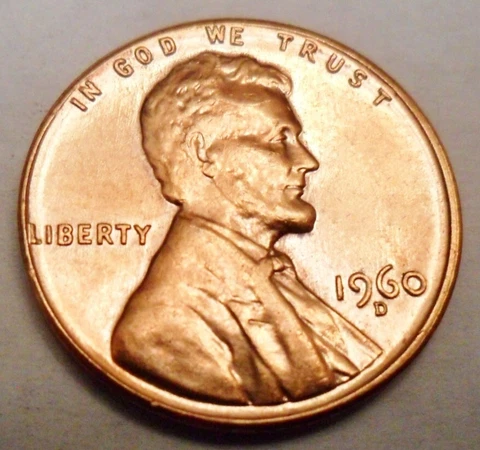 1960 D Lincoln Memorial Cent / Penny LARGE DATE *XF OR BETTER* *FREE SHIPPING* Cover