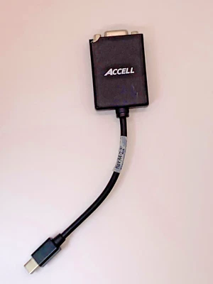 ACCEL B101B-002B MINI DISPLAYPORT MALE TO VGA FEMALE ADAPTER - Image 1 of 3